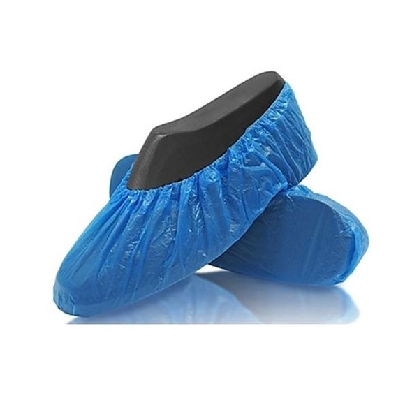 4 Paires de Couvre-Chaussures antidérapantes réutilisables(bleu),Couvre- Chaussures Surchaussures lavables, Couvre-Chaussures Poussière pour