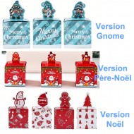 Boîtes à Friandises de Noël Festives – Versions Flocon, Bonhomme de Neige, Père Noël, Gnomes