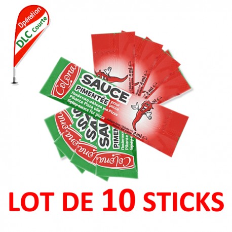 Lot de 10 sticks huile pimentée Colona