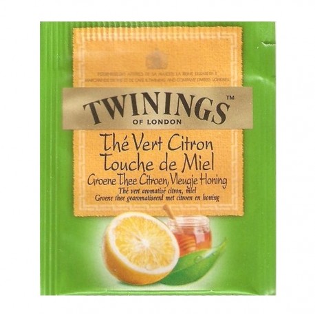 Sachet de thé Vert Citron touche de Miel Twinings